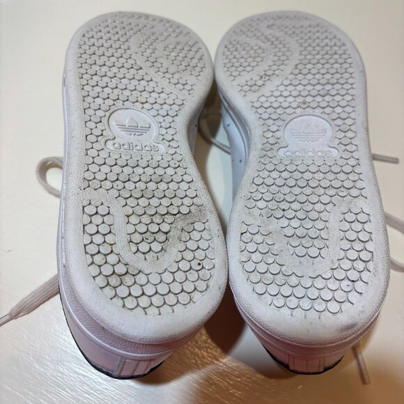Adidas Stan Smith White Black Sneakers Girls Kids - Picture 10 of 10
